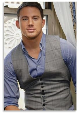 Voliko Channing Tatum Leinwand-Kunstdrucke, Poster, Foto, Bild, Malerei, Poster, Raumdekoration, 20 x 30 cm