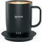 Ignaze Temperature Controlled Self Heating Smart Mug - ThermoTech Led Status Display Base with 70 Min. Lithium Battery Life, 5 Custom Heated Settings, Auto-Standby Coffee Cup (Black - 11oz)