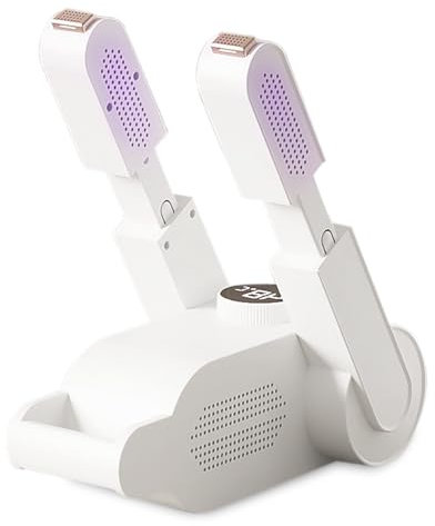 WIYETY Schuhtrockner Elektrisch mit Digitalanzeige: Elektrisch Fußwärmer mit Intelligenter Timer, Verstellbarer Biegbare Schuhe Stiefeltrockner, Schuhheizung Schnelltrocknung für Kinderschuhe Sneaker