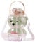 Glixoft 1000ml Large Kawaii Bear Shaped Water Bottle Cute Portable Bear Drinks Bottle with Straw and Strap for School Travel