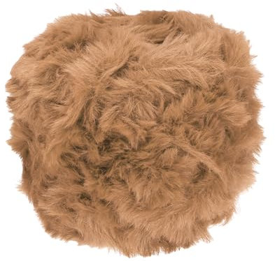 PATIKIL 64m Filato Pelliccia Sintetica Morbida, Filato Soffice Uncinetto Filati Maglieria a Mano Filato Peloso Morbido Spesso Poliestere per Maglia Coperta Tappeto Maglione, Marrone Orso
