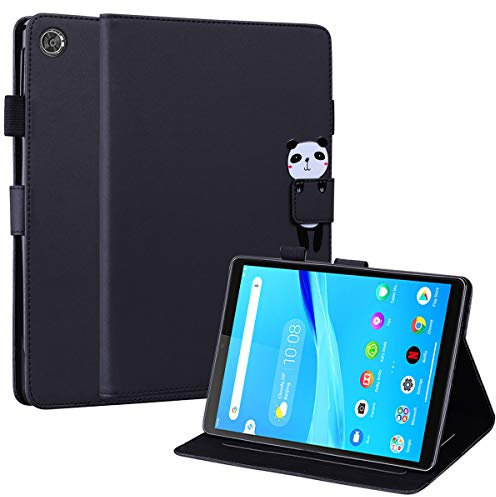Mldjomid Carcasa Funda Compatible con Lenovo Tab M8 (2nd Gen) 8 TB-8505X/TB-8505F PU Cuero Tablet Cover Protectora con Ranura para Tarjetas y Soporte Función para Lenovo Tab M8 (HD) 2019, Negro