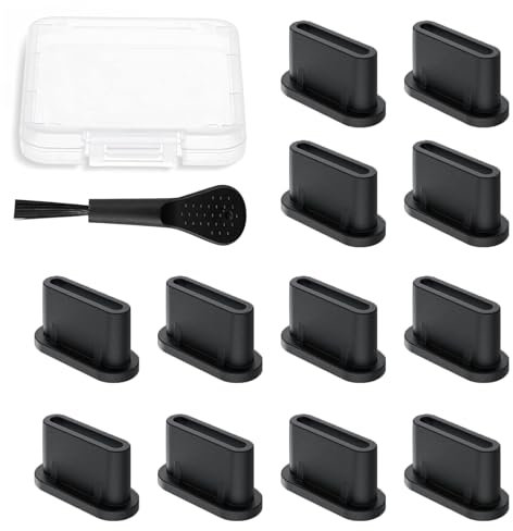 12 Stück USB C Staubschutz Stecker Kompatibel mit Samsung Galaxy Xiaomi Redmi,USB C Schutz Kappe(Silikonmaterial),ladebuchse Schutz,Handy staubschutz stöpsel