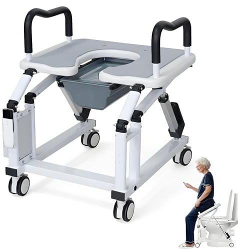 Rialzo elettrico per WC con tecnologia antiribaltamento intelligente, progettato per anziani e persone con mobilità limitata