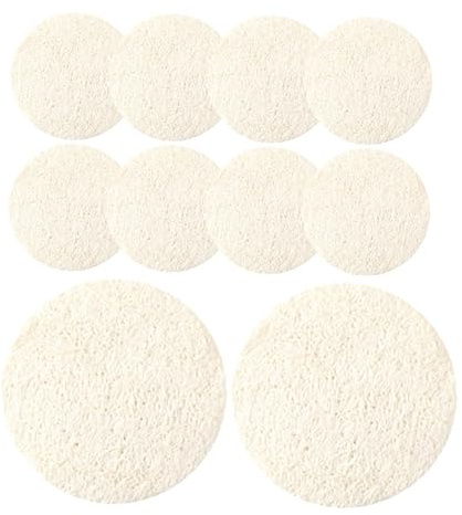 Natürlicher Luffa Peelingschwamm 10 Stück, Beige, Sanft für Gesicht