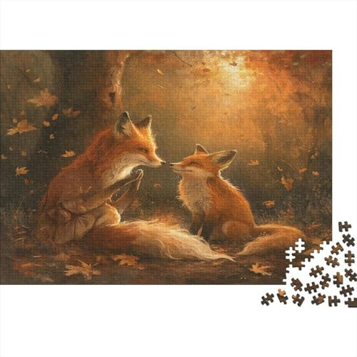 Fox 1000-teiliges Puzzle, Herausforderungsspielzeug, Lernspiel Für Erwachsene Und Kinder Ab14 Jahren 52x38cm/1000pcs