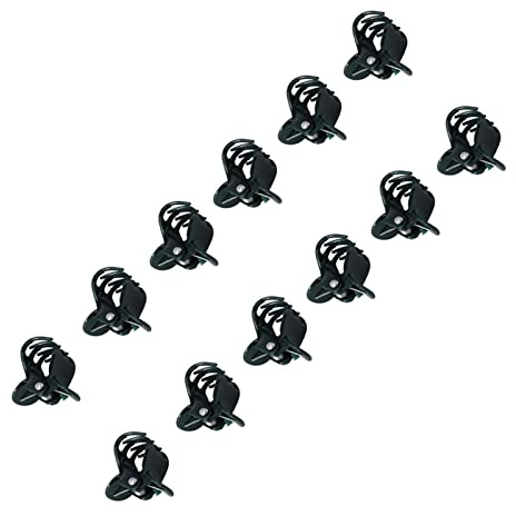 Aolidsive 100Pcs Plastic Mini Stalks Garden Tools Stem Clips, Flower Support Clips for Orchids to Grow Upright, Plant Vine Holder for Gardeners