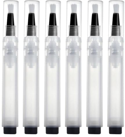 Generchin Pinceau de Retouche de Peinture Rechargeable, Stylos Multifonctions de 6 Ml pour les Réparations à Domicile (6 Pièces)