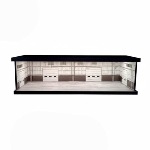 Qianly Scène Miniature LED Alimenté par USB Diorama Garage Échelle 1/43 pour Modélistes, Mj-02