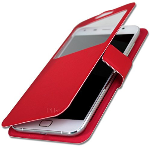 PH26 Telefunken TM200 - Funda Tipo Libro para teléfono móvil, Color Rojo