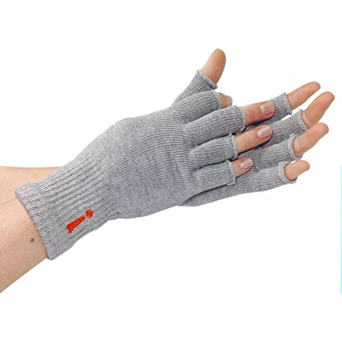 Incrediwear Guanti da circolazione senza dita Guanti per artrite, grigio (M)
