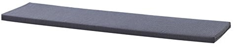 INWONA Sitzauflage Kallax Regal | Sitzpolster | Polsterauflage | Sitzkissen fürs 4er Kallax | Auflage für Sideboard als Sitzbank | Unempfindlicher Stoffbezug | 146 x 39 x 4 cm | Dunkelgrau, Anthrazit