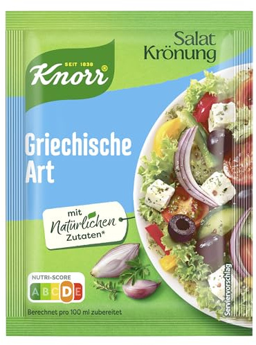 Knorr Salatkrönung Griechische Art für leckeres Salatdressing mit natürlichen Zutaten* 15x 52 ml