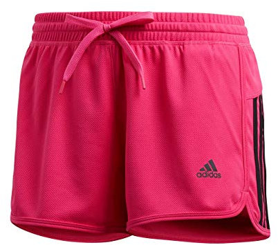 adidas 1/4 D2m 3 Stripes - Pantaloncini da Donna, Donna, Short 1/4, CZ7955, Real Magenta., M