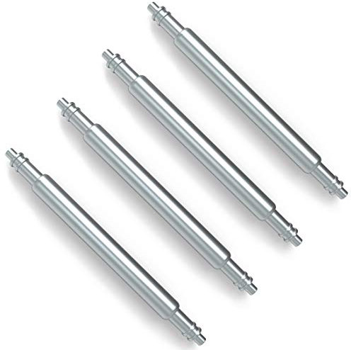 Wellfit Watch Pins, 1.8mm Thickness Heavy Duty Spring Bar, 4 Pack Stainless Steel Watch Band Pins, 18mm