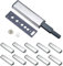 Türdämpfer, 10 Stück Möbeltürdämpfer Edelstahl Touch Latch Schließen Damper Buffer für Schranktüren Case Drawer Scharnier Push to Open System mit magnetischer Zuhaltung Türschnapper
