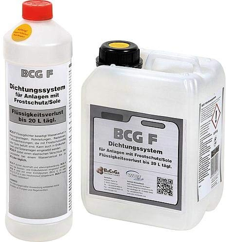 Flüssigdichtmittel Selbstdichtmittel Dichtmittel BCG F 1-5 Liter Heizung Solar Größe 1 Liter