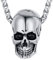 FaithHeart Skull Anhänger Edelstahl herren Skull Kette Totenkopf Anhänger für Weihnachten/Halloween/Geburtstag