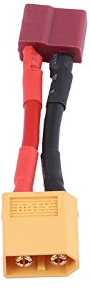 Adapterkabel RC, Deans T-Stecker auf XT60 Adapter für Ladegerät - Verbindungskabel für Akku und ESC in Schwarz