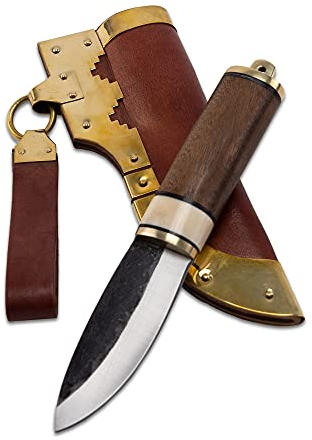 Vehi Mercatus Wikinger Messer mit Lederscheide