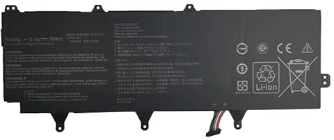 7xinbox 15.4V 4935mAh 0B200-03140100 C41N1802 Laptop Akku Ersatz für ASUS ROG Zephyrus S GX701G GX701GXR GX735GV GX735GVR GX735GW GX735GX