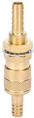Raccord de connecteur de tuyau rapide raccord de connecteur rapide adaptateur de gaz soudage Tig pour torche de soudage MIG TIG(yellow)