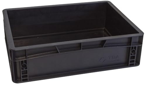 WETEC Lagerbehälter mit Unterfassgriff, ESD, 400 x 300 x 220 mm (Lagerbox Box ESD)