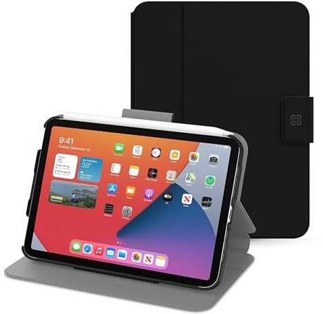 Sureview Black Vegetable Leather Flip Case for iPad Mini 6 2021