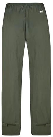 Mac in a Sac - Origin II - Packable Waterproof Overtrousers for Men & Women - Lightweight and Breathable Rain Trousers that Packs into its own Bag - Khaki - XS
