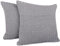 Gräfenstayn Juego de 2 Premium Funda de Cojín - 100% Algodón - 50 x 50 cm Patrón de Espiga Fundas Cojínes - Decoracion hogar, Funda Almohada para Cama o sofá (Antracita)