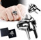 PRDECE Gladiators Mask Open Ring with Gift Box, Mf Doom Ring, Mf Doom Mask Ring, Nordic Pagan Silver Metal Rings, Egyptian Pharaoh Male Ring Classic Retro Jewelry (2 PCS)