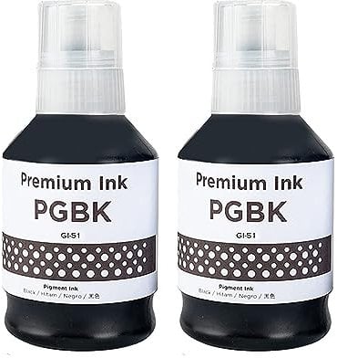 SHUOLEI GI51 GI50 Ink Cartridges Compatible with Canon Pixma GI-51 GI-50 Ink Bottle Multipack for Pixma G1520 G1530 G1560 G2520 G2560 G2570 G3520 G3560 G4570 G5050 G6050 G7050 GM2050 GM4050(2 Black)