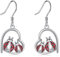 Marienkäfer Ohrringe 925 Sterling Silber Marienkäfer deko Schmuck Marienkäfer Geschenke für Damen Mädchen