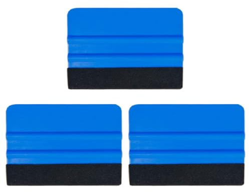 XUJLRL 3 Stück 3M Rakel mit Filzkante Folienrakel zur Verklebung von Folie Wandtattoo Fensterfolie Tönungsfolie Rakel