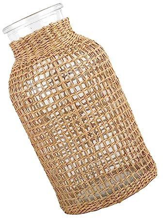 OUNONA 1stück Kreative Glasvase Für Tischdekoration Hochwertige Blumenvase Aus Langlebigem Glas Für Blumenarrangements Und Stilvolle Wohnraumgestaltung Khaki