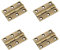 4 Pcs 1.5 Door Hinges Brass Folding Hinges for Gate Window Closet Drawer Boxes, Bronze