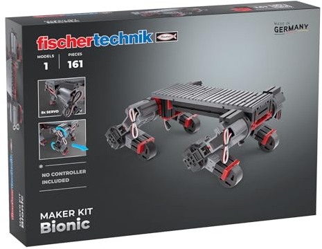 fischertechnik Maker Kit Bionic 571902 — Roboter-Bausatz, Konstruktionsbaukasten für Technikbegeisterte, ab 14 Jahre