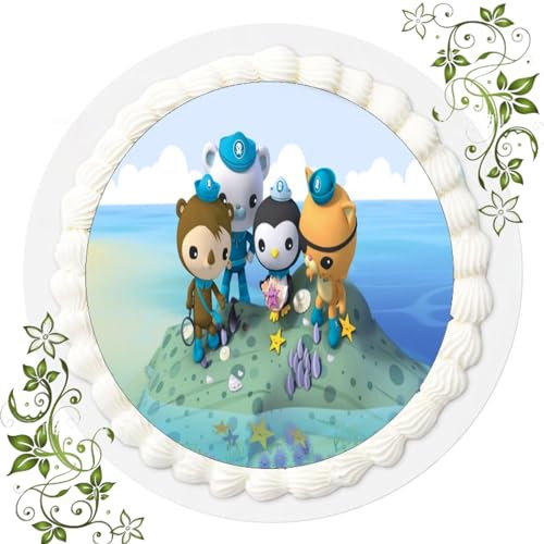 FONDANT Tortenbild, Zuckerbild mit Motiv, Essbares Foto für Torten, Tortenbild, Tortenaufleger Ø 20cm FONDANT Die Oktonauten Nr. 8