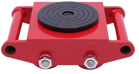 6T Machinery Mover Heavy Duty, Skate Machinery Roller, 4 Rollen Mover Cargo Trolley mit 360° Scheibe, 29 * 20 * 9cm