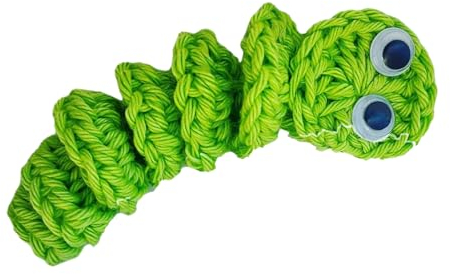 Xzmzbxzb Handgefertigter Häkel-Wurm, Valentinstagsgeschenk, Stressabbau, emotionale Unterstützung, Geschenk, gestrickter Wurm für jeden Anlass, Wurm