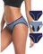 Neione Periodenunterschwäsche Menstruation Unterhosen Perioden Unterwäsche Damen Brazilian Slip Periodenslip Postpartum Panty 3er Pack Mosaic S