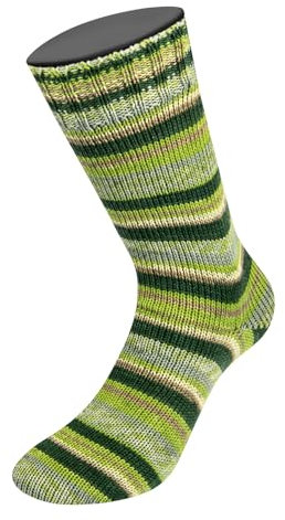 LANA GROSSA Meilenweit 100 Merino extrafine | Hochwertiges Sockengarn, waschmaschinenfest | Handstrickgarn aus 75% Schurwolle & 25% Polyamid | 100g Wolle, Stricken & Häkeln | 420m Garn FB4466