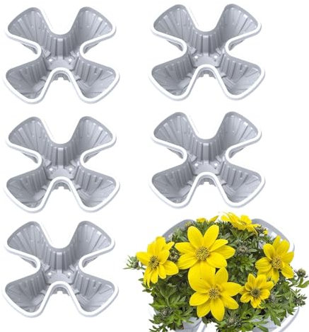 Macetas De Torre - Macetas De Jardín Apilables, Jardinera Vertical | Jardinera De Verduras De Flores Apilable Con Función Apilable Poco Encombrante, Las Macetas De Jardín Promueven El Drenaje Y