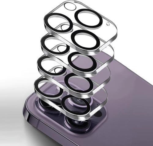 KEKBOXQ [4 Stück Kameraschutz für iPhone 14 Pro Max,iPhone 14 Pro 9H Kamera Schutz Folie,Kamera Folie Transparent,Anti-Kratzer,Ultra HD Blasenfrei Panzer Schutz Glas for iPhone 14 Pro/14 Pro Max