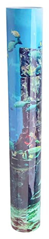 Aquarium Poster Sticker PVC Fish Tank Wall Decorations, Background Underwater Decorations, Bright Color Non-, Easy to Apply, with Glue, for a Good Look (61 * 41cm)