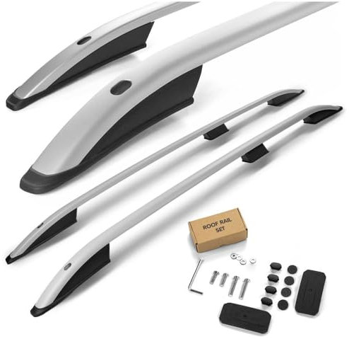 CHROMEMASTER | Les Barres de Toit Compatible avec Renault Kangoo L1 | Standard Court 1998-2009; Rails de Toit Conçus pour Le Montage de Barres de Toit, de Coffres de Toit, de Porte-vélos | Aluminium