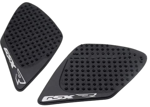 TIMJAN Adesivo per Serbatoio Moto per Suzuki GSX-R GSXR 1000 2001-2016 GSXR1000 Accessori Moto Paraserbatoio Laterale Antiscivolo Adesivo Protezione(Black 2001-2008)