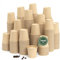 MAXI PRODUCTS - 1000 unidades Vasos Café Desechables - Vasos Cartón - Vasos Desechables Catering - Vasos Café para Llevar - Vasos Kraft 80 cc - APTO BEBIDAS CALIENTES Y FRÍAS