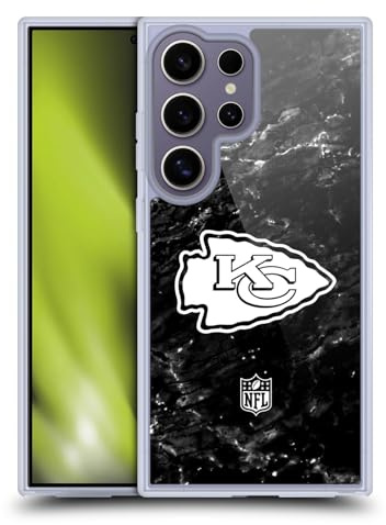 Head Case Designs Offizielle NFL Marmor Kansas City Chiefs Artwork Gelhülle [Militärischer Schutzgrad] Kompatibel Mit Samsung Galaxy S25 Ultra Und Kompatibel Mit MagSafe