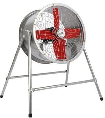 Ventilador industrial de piso Ventilador eléctrico Ventilador industrial Piso del taller Extractor Ventilador de cilindro de almacén de fábrica de alta potencia Ventilador de alta resistencia(20 inch)